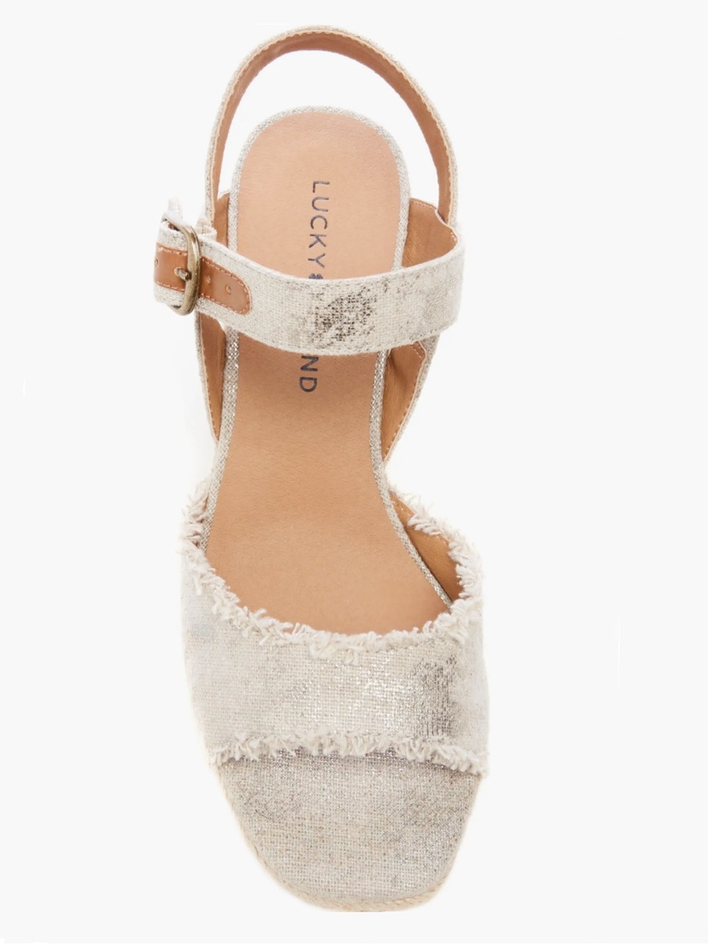 Lucky Brand Mindra Espadrille Wedge Sandals- 8W